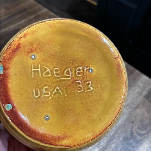 Vintage Haegar Harvest Gold Bowl or Planter - Picture 5 of 7